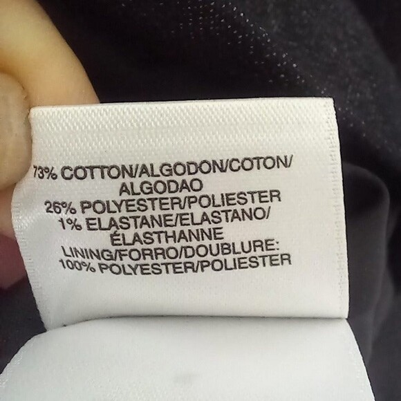 Kasper One Button Chambray Blazer-Size 6-Cotton Blend-Notched Collar-Career - Picture 9 of 9